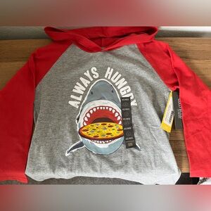 5T hooded long sleeve shirt